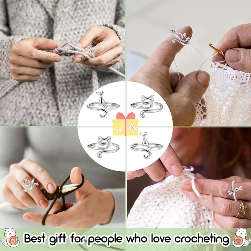 3 Pcs Crochet Rings For Finger Crochet Knitting Ring Yarn Guide Rings Kirsite Crochet Tension Rings Open Finger Rings
3 Pcs Crochet Rings For Finger Crochet Knitting Ring Yarn Guide Rings Kirsite Crochet Tension Rings Open Finger Rings