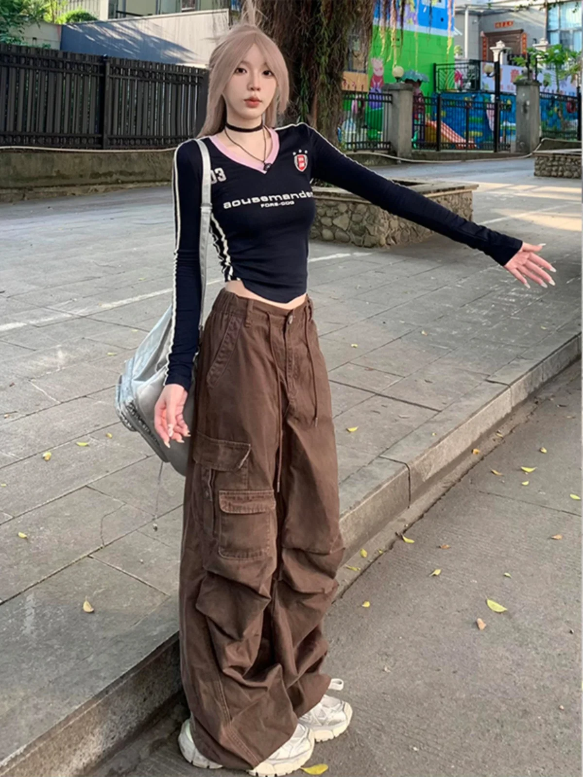 Off Brown Casual Wide Leg Workwear Pants Women's Loose Straight Cut Long Trousers Autumn Season Korean Sle Commute Faion
Off Brown Casual Wide Leg Workwear Pants Women's Loose Straight Cut Long Trousers Autumn Season Korean Sle Commute Faion