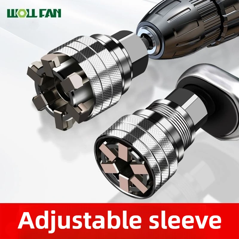 Универсальный торцевой ключ WOLLFAN, втулка с головкой 10-19 мм, адаптер для электрической дрели, 3/8 дюйма, интерфейс, гаечный ключ, гайка, ручка, ручные инструменты
Универсальный торцевой ключ WOLLFAN, втулка с головкой 10-19 мм, адаптер для электрической дрели, 3/8 дюйма, интерфейс, гаечный ключ, гайка, ручка, ручные инструменты