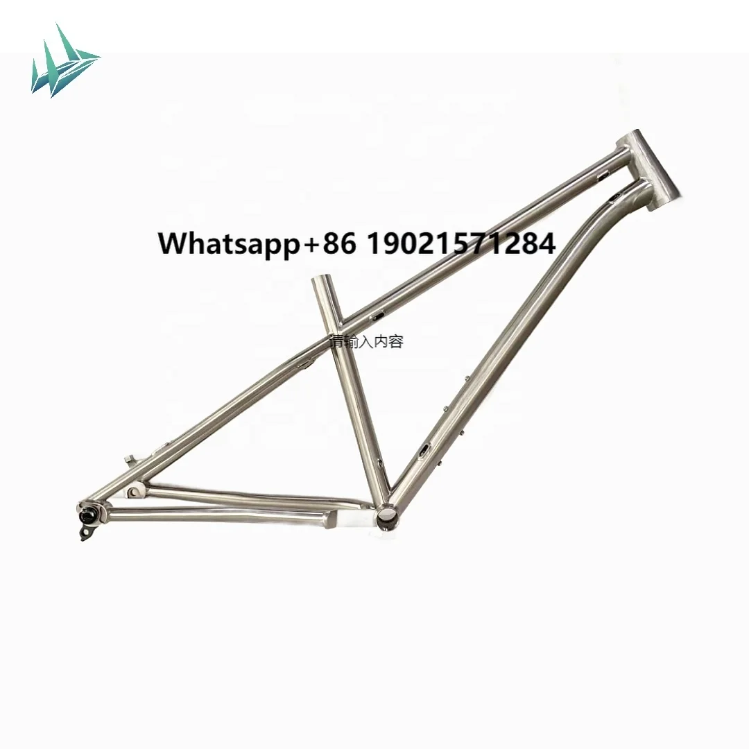 Chinese Factory Direct Sale 29er MTB Titanium Bicycle Frame Cycle Accessories Tapered Head Tube Titanium Mountain Bike Frame 
Chinese Factory Direct Sale 29er MTB Titanium Bicycle Frame Cycle Accessories Tapered Head Tube Titanium Mountain Bike Frame