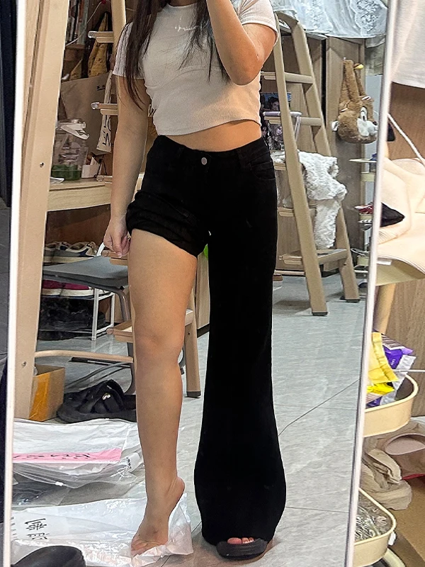 Loose Fit Flared Jeans Women's Autumn Winter Fleece Lined plus Size Wide Leg Pants Casual High Waist Cotton Stretch Denim
Loose Fit Flared Jeans Women's Autumn Winter Fleece Lined plus Size Wide Leg Pants Casual High Waist Cotton Stretch Denim