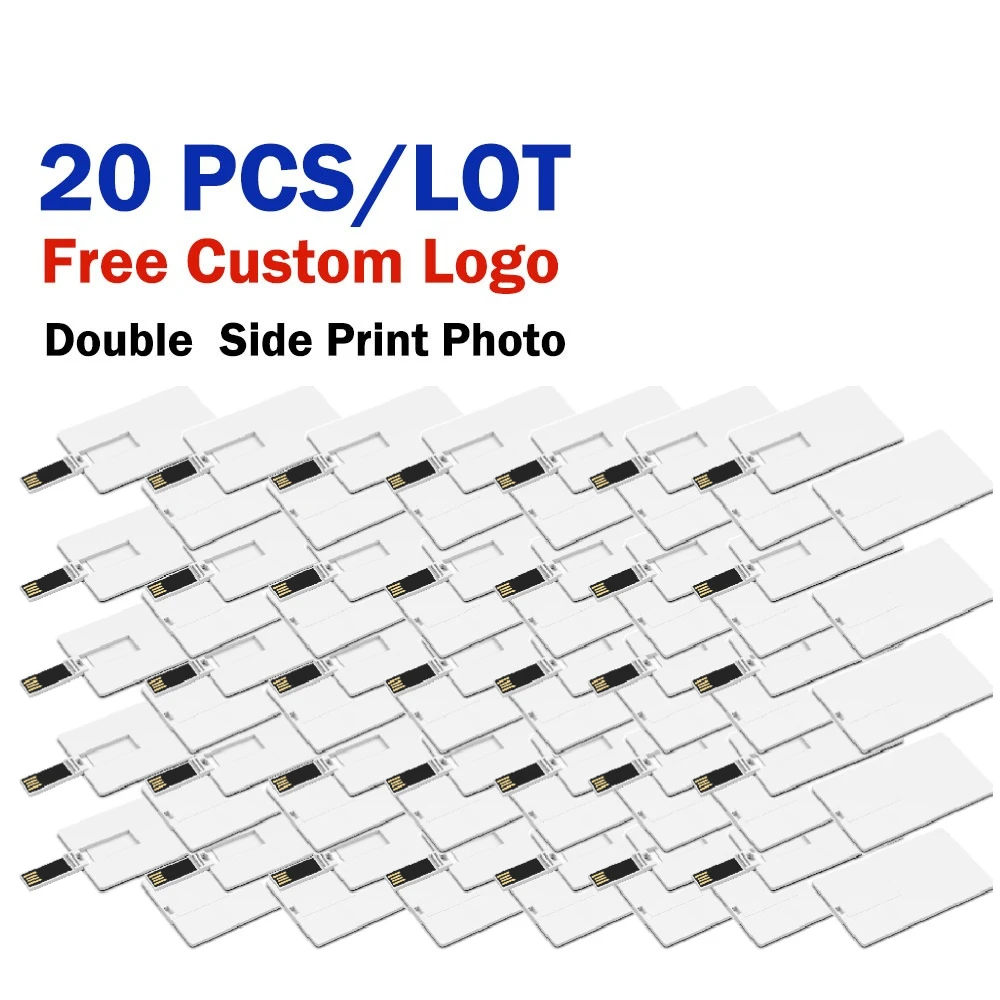 20PCS LOT USB Flash Drive memory stick Bank Card Pen drive Storage Device Free Custom Logo Memory Card Credit Cards Pendrive 64G
20PCS LOT USB Flash Drive memory stick Bank Card Pen drive Storage Device Free Custom Logo Memory Card Credit Cards Pendrive 64G
