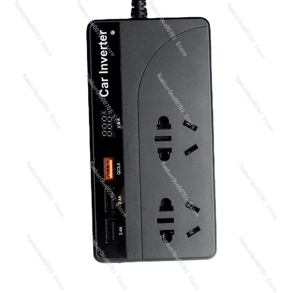 Автомобильный инвертор от 150 В до 12 В до 220 В, многофункциональная розетка автомобильного преобразователя питания USBQC3.
Автомобильный инвертор от 150 В до 12 В до 220 В, многофункциональная розетка автомобильного преобразователя питания USBQC3.