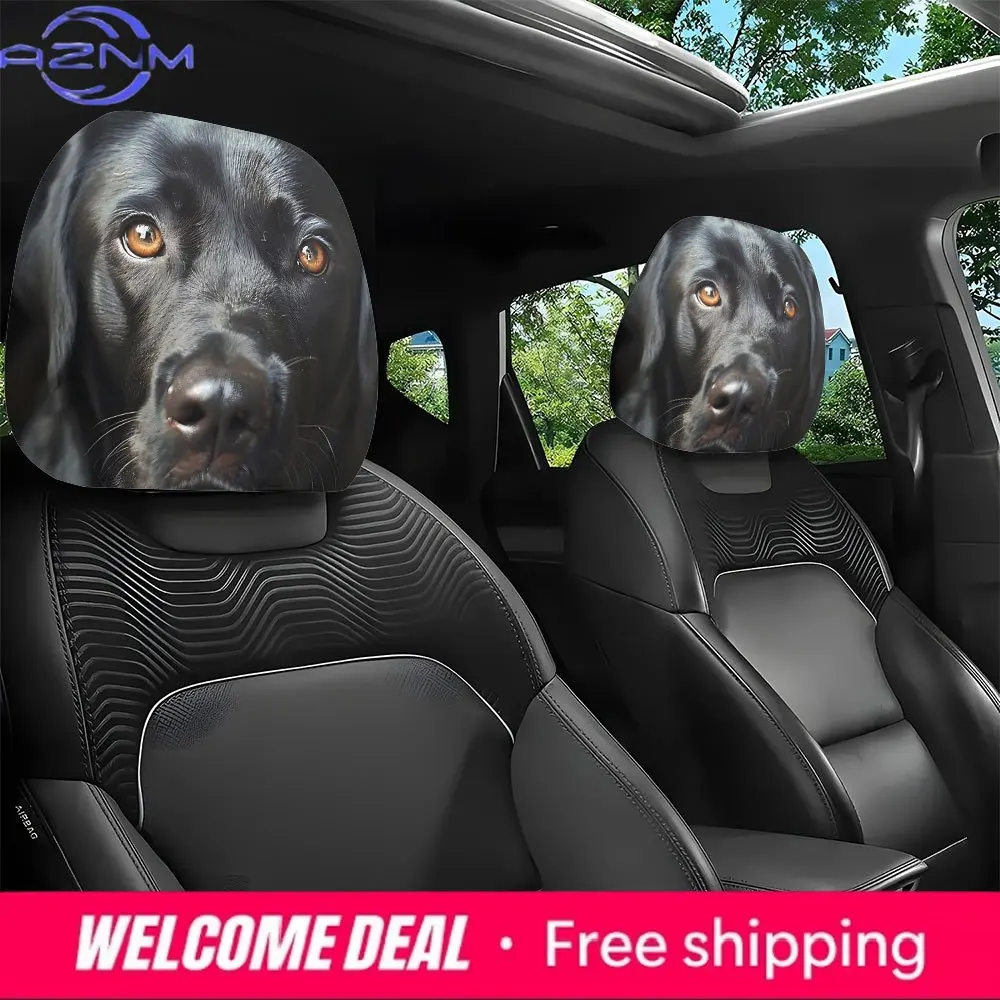 Black Labrador with Deep Eyes Funny Print Car Headrest Covers to Enhance In-Car Taste for Universal Easy Installation
Black Labrador with Deep Eyes Funny Print Car Headrest Covers to Enhance In-Car Taste for Universal Easy Installation