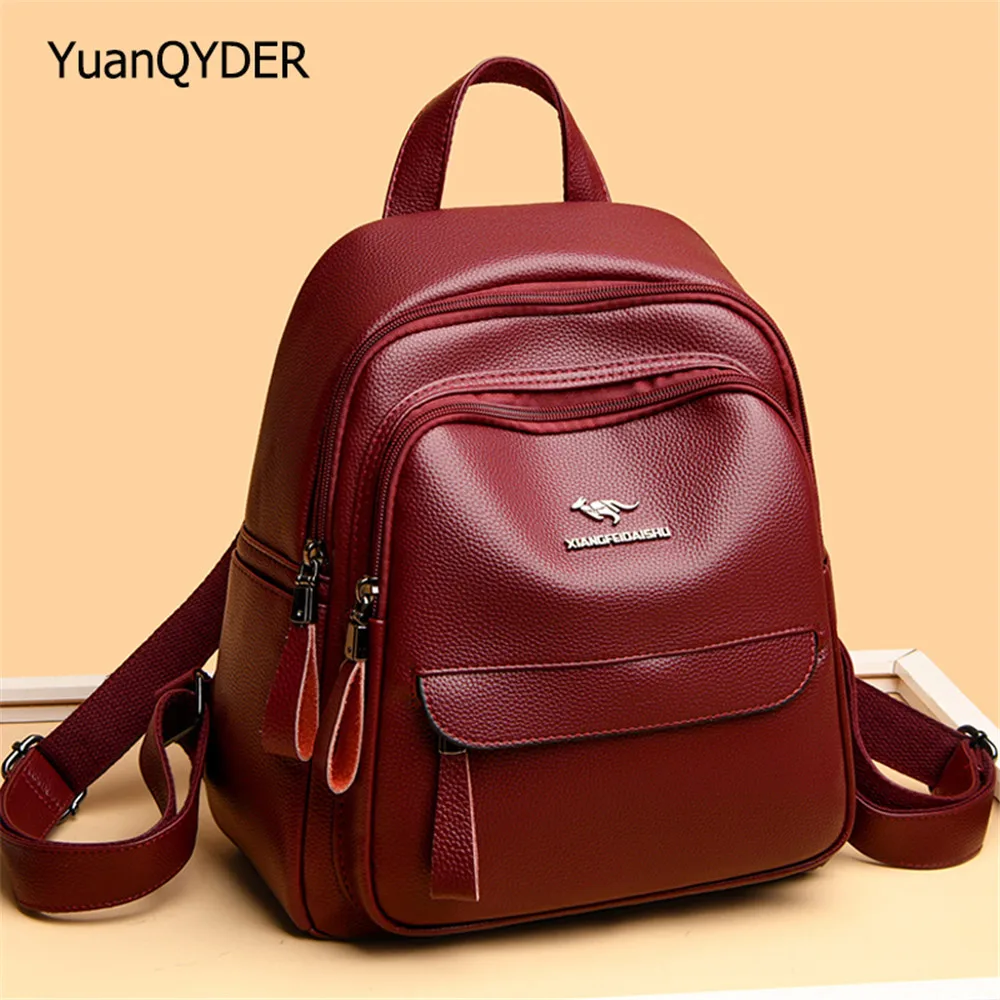 Fashion 2023 Women Backpacks Women's Leather Backpacks Female School Backpack Women Shoulder Bags for Teenage Girls Travel Back
Fashion 2023 Women Backpacks Women's Leather Backpacks Female School Backpack Women Shoulder Bags for Teenage Girls Travel Back