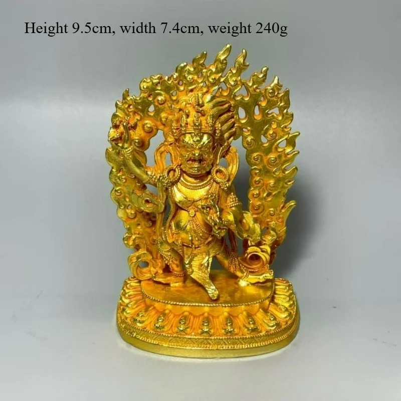 Vintage Gilt Copper Tibetan Mahakala God of Wealth Buddha Statue Feng Shui Home Protection Decoration Worship Crafts
Vintage Gilt Copper Tibetan Mahakala God of Wealth Buddha Statue Feng Shui Home Protection Decoration Worship Crafts