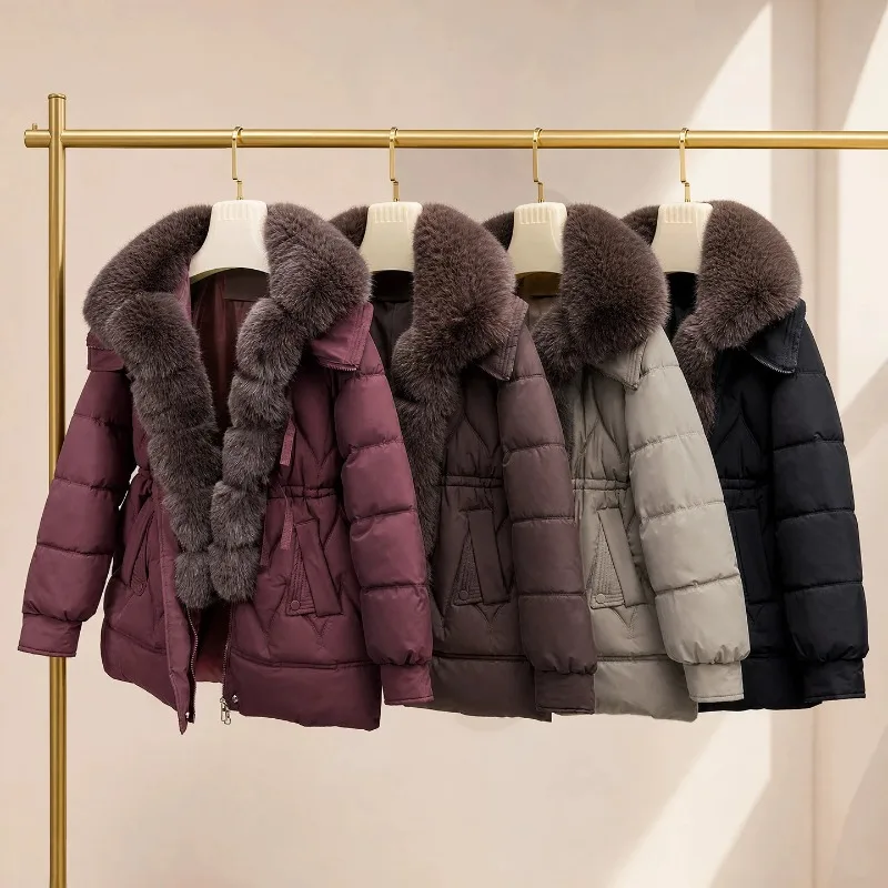2026 Fashion Big Fur Collar Winter Coat Women's Short Parkas Down Cotton-padded Jacket Thicken Warm Loose Coats Lady Outerwear
2026 Fashion Big Fur Collar Winter Coat Women's Short Parkas Down Cotton-padded Jacket Thicken Warm Loose Coats Lady Outerwear