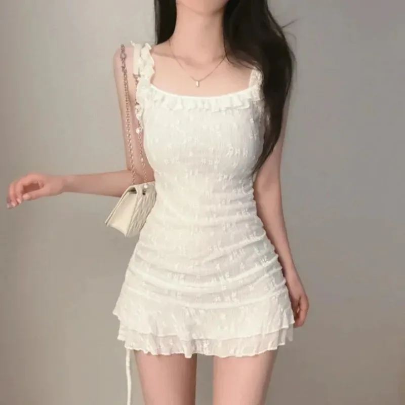 Summer Chic Sweet And Spicy Girl Ruffle Hem Square Neck Drawstring Slimming Sexy Wrap Dress Women's Strapless Dress Mid-Length
Summer Chic Sweet And Spicy Girl Ruffle Hem Square Neck Drawstring Slimming Sexy Wrap Dress Women's Strapless Dress Mid-Length