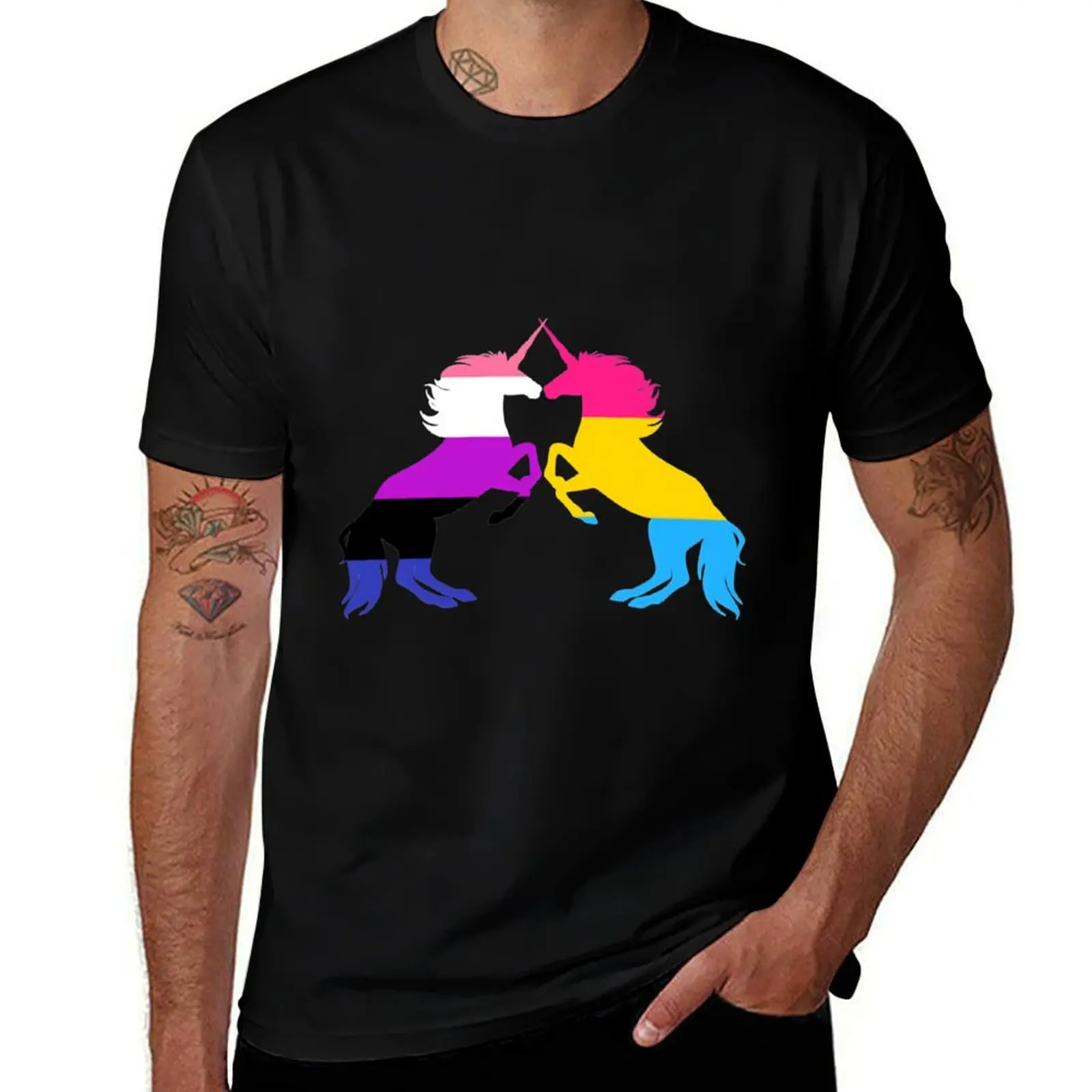 Pansexual Genderfluid Pride Unicorns T-Shirt football t shirt tops cotton man t-shirts summer tops men graphic t shirts
Pansexual Genderfluid Pride Unicorns T-Shirt football t shirt tops cotton man t-shirts summer tops men graphic t shirts