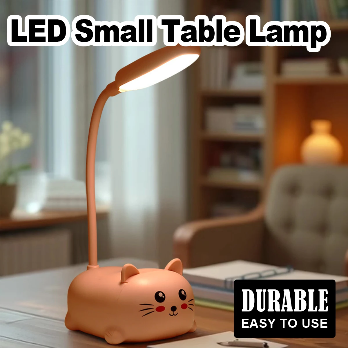 Cat Night Light Table Cute Study Foldable Lamp Flexible Pipe Rechargeable Mini Creative Led Book Kid Bedroom Kids Eye Protecting
Cat Night Light Table Cute Study Foldable Lamp Flexible Pipe Rechargeable Mini Creative Led Book Kid Bedroom Kids Eye Protecting