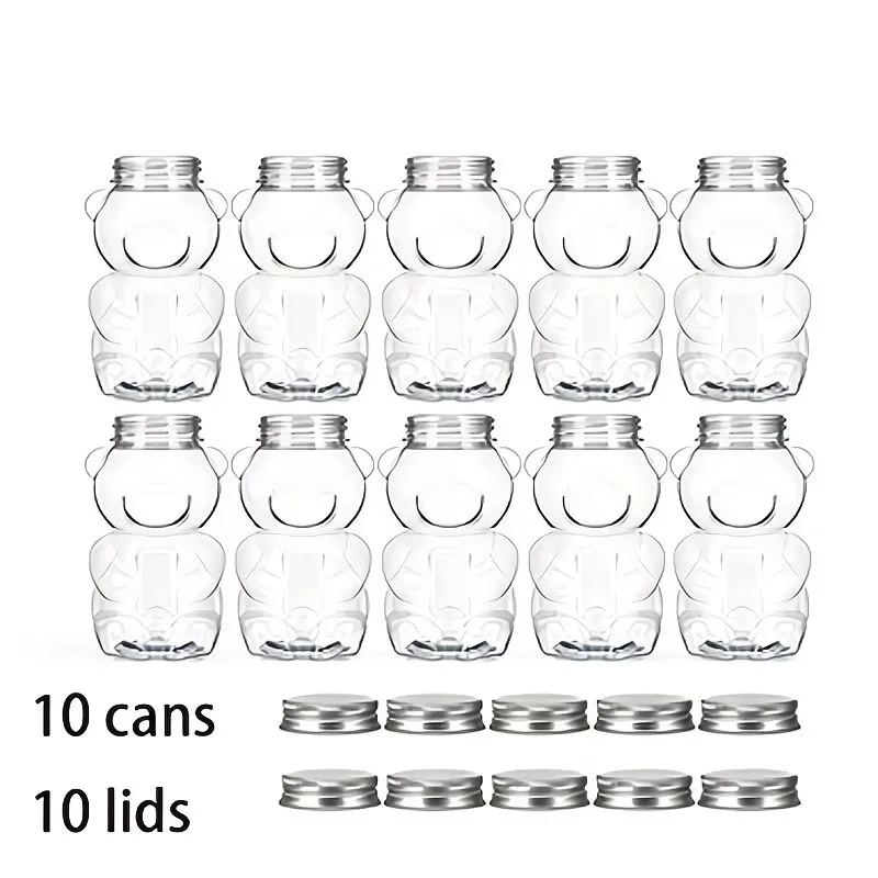10PCS Cartoon Bear PET Bottles Transparent Disposable Packaging High Quality for Milk Tea Juice Yogurt Beverage 2026
10PCS Cartoon Bear PET Bottles Transparent Disposable Packaging High Quality for Milk Tea Juice Yogurt Beverage 2026