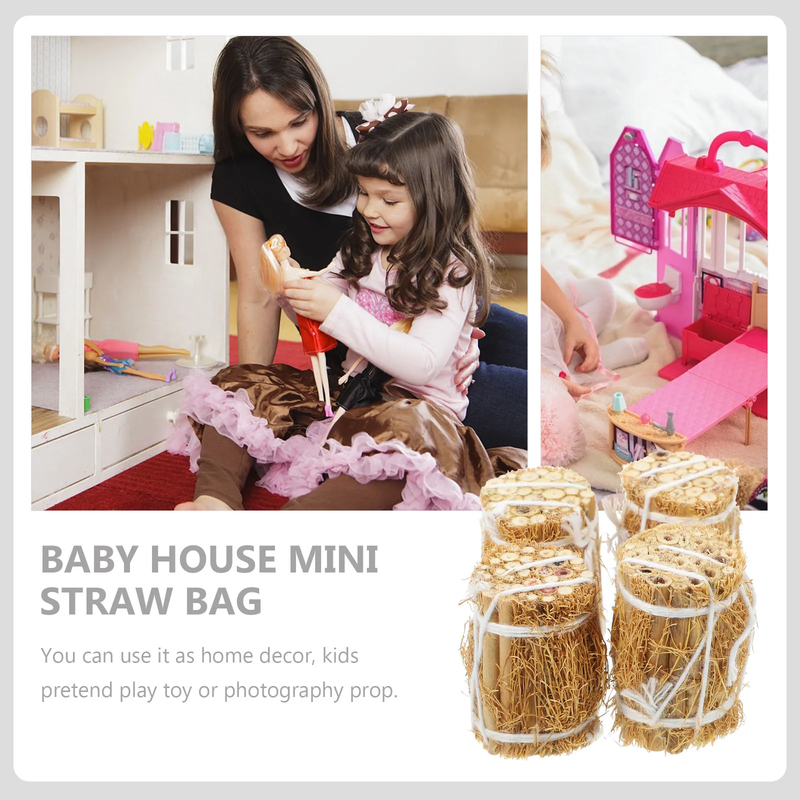 4Pcs Miniature Bale Decoration Wooden Haystack Ornaments for Dollhouse Mini Farm Garden Sand Table Accessories
4Pcs Miniature Bale Decoration Wooden Haystack Ornaments for Dollhouse Mini Farm Garden Sand Table Accessories