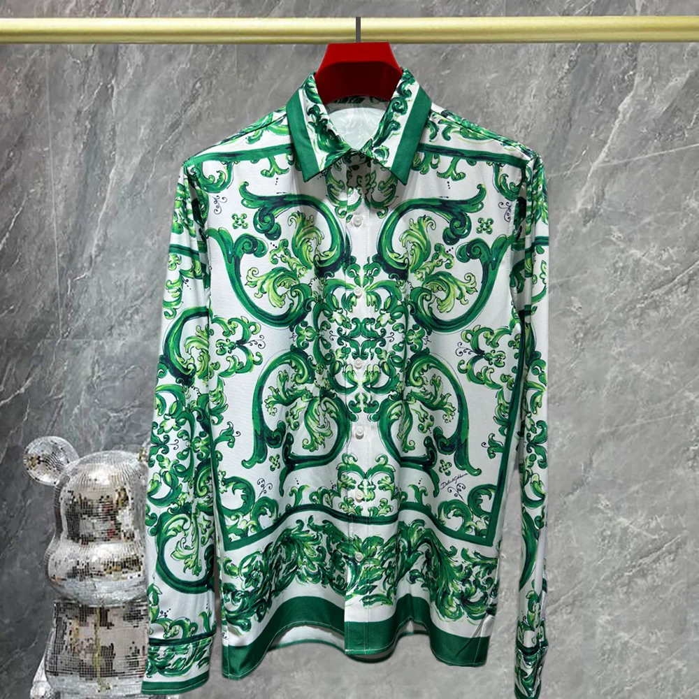 Зеленая рубашка, повседневные рубашки, мужское платье, Camiseta Hombre, рубашка с цветочным принтом, мужская уличная рубашка, социальная рубашка с длинным рукавом, вечерние рубашки для мужчин
Зеленая рубашка, повседневные рубашки, мужское платье, Camiseta Hombre, рубашка с цветочным принтом, мужская уличная рубашка, социальная рубашка с длинным рукавом, вечерние рубашки для мужчин