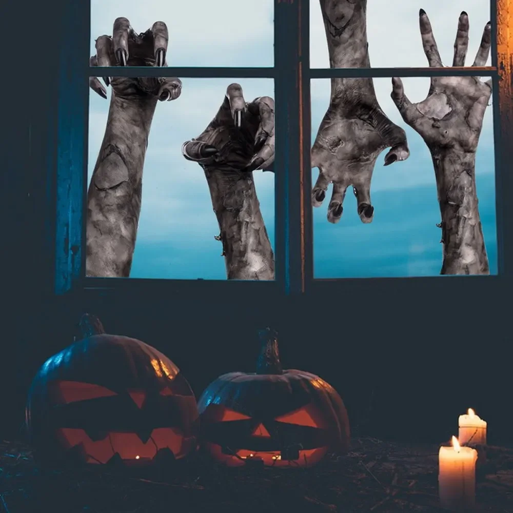 1Pc Halloween Ghost Hand Wall Sticker 3D View Scary Ghost Hand Horror Decals Removable Self-adhesive PVC Decoration Supplies
1Pc Halloween Ghost Hand Wall Sticker 3D View Scary Ghost Hand Horror Decals Removable Self-adhesive PVC Decoration Supplies