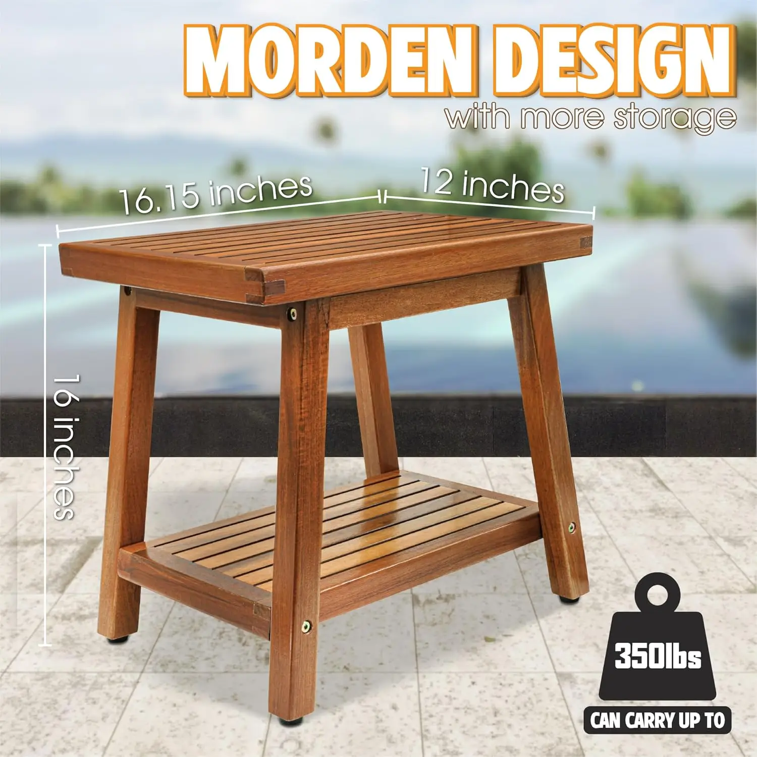 Enkezi Small Acacia 16-дюймовый уличный приставной столик, 2-уровневый прочный патио, торцевой столик, устойчивый к атмосферным воздействиям, сильный приставной столик со стабильностью
Enkezi Small Acacia 16-дюймовый уличный приставной столик, 2-уровневый прочный патио, торцевой столик, устойчивый к атмосферным воздействиям, сильный приставной столик со стабильностью