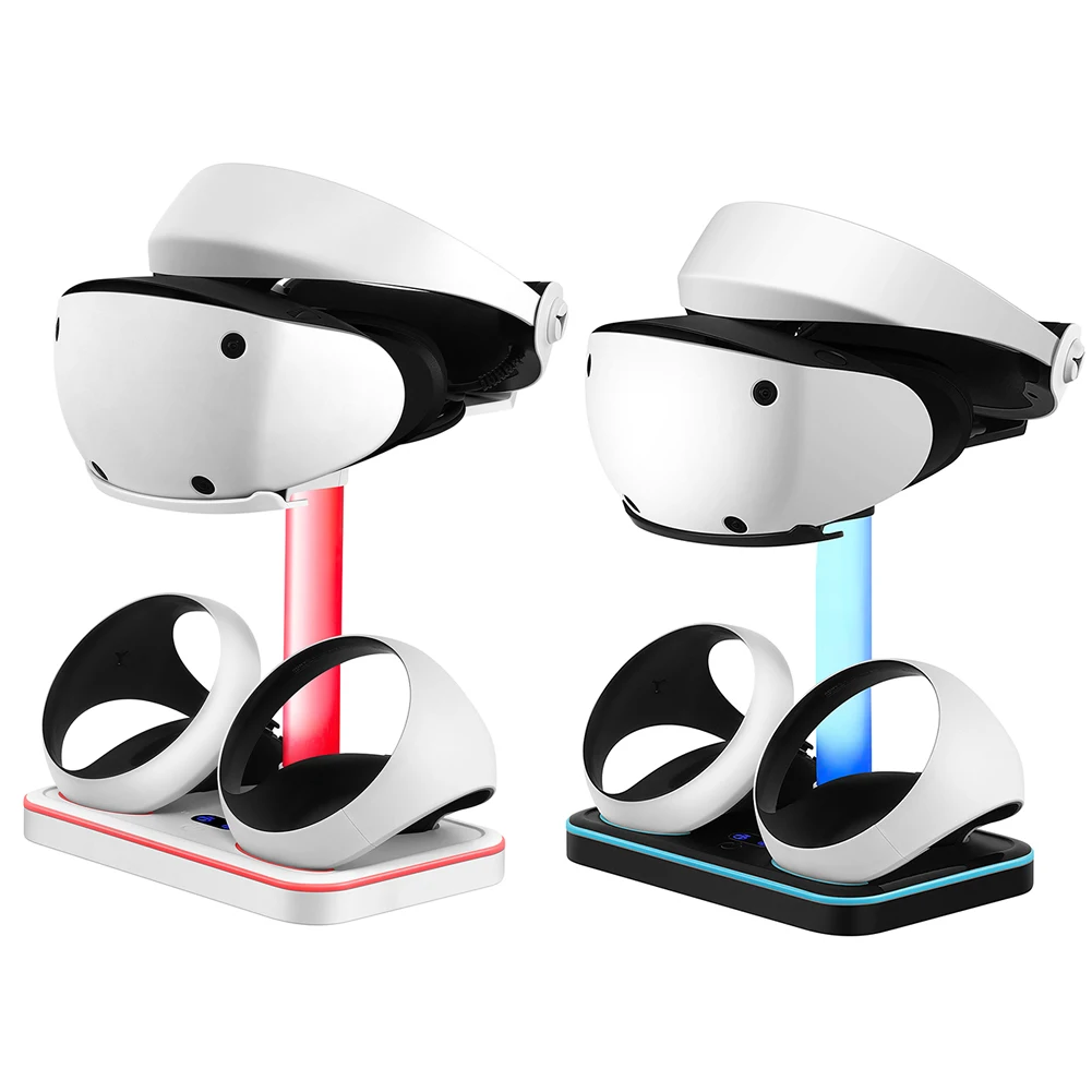 Charging Dock Magnetic Game Controller Charger Station Colorful RGB Light Storage Glasses Headset Accessories for PS VR2 Joypad
Charging Dock Magnetic Game Controller Charger Station Colorful RGB Light Storage Glasses Headset Accessories for PS VR2 Joypad