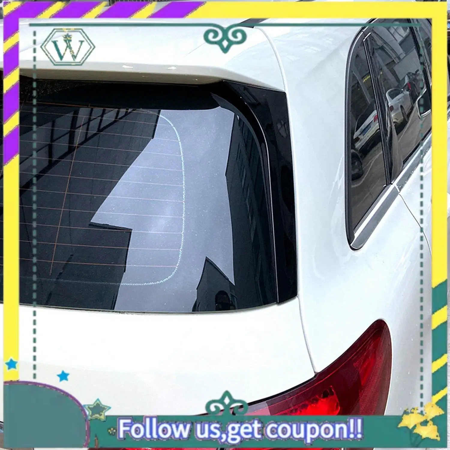 A82U-2 Pair Rear Window Side Spoiler Stickers Trim Cover Black & Gloss Black
A82U-2 Pair Rear Window Side Spoiler Stickers Trim Cover Black & Gloss Black