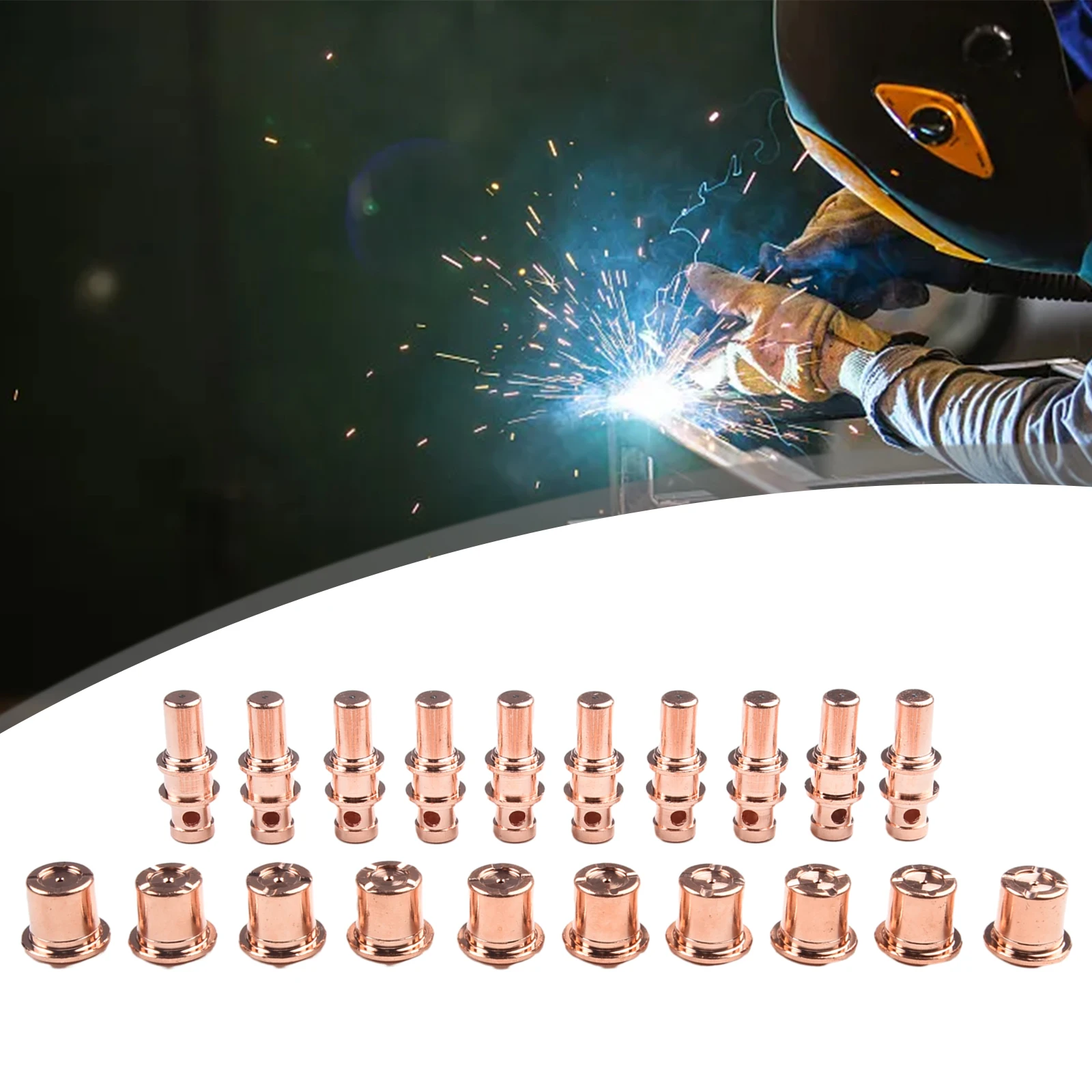 20pcs PR0109 Electrode and PD0105 Nozzle 1.0mm for A81 Plasma Cutting Torch Compatible with Trafiment and OEM Plasma Cutters
20pcs PR0109 Electrode and PD0105 Nozzle 1.0mm for A81 Plasma Cutting Torch Compatible with Trafiment and OEM Plasma Cutters