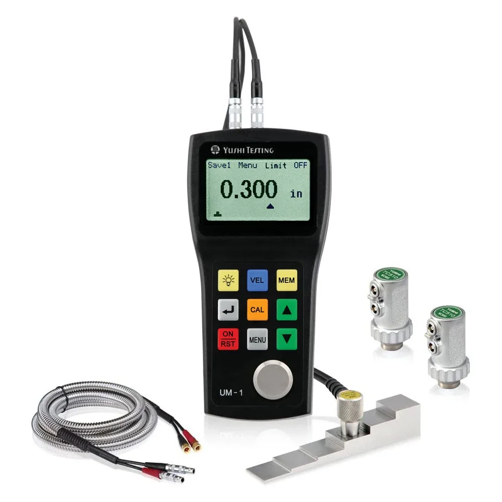 YUSHI Digital Ultrasonic Thickness Gauge 0.80-300mm with PT-08B Probe Portable Thickness Gauge CE Tru Coating Metal Test Meter
YUSHI Digital Ultrasonic Thickness Gauge 0.80-300mm with PT-08B Probe Portable Thickness Gauge CE Tru Coating Metal Test Meter