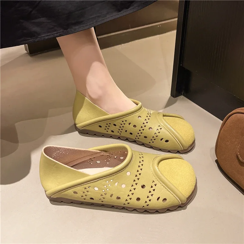 Women's Casual Shoes Round Toe Flat Sole One Kick Women Shoes Dress Wear Two Shoes Breathable Roman Retro Zapatillas De Mujer
Women's Casual Shoes Round Toe Flat Sole One Kick Women Shoes Dress Wear Two Shoes Breathable Roman Retro Zapatillas De Mujer