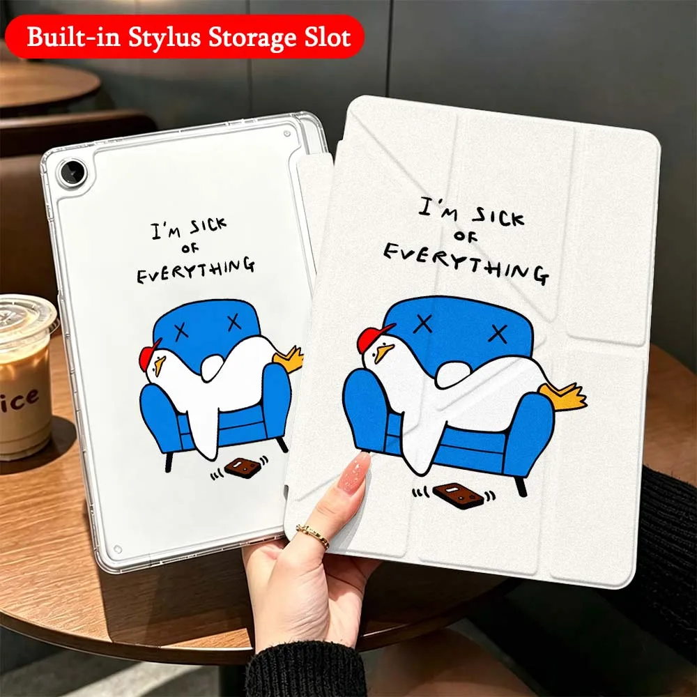 Cartoon Duck Dog Case For Samsung Galaxy Tab A9 A8 A11 S6 S7 S8 S9 S10 FE Plus Lite Transparent Y-Shaped Folding Tablet
Cartoon Duck Dog Case For Samsung Galaxy Tab A9 A8 A11 S6 S7 S8 S9 S10 FE Plus Lite Transparent Y-Shaped Folding Tablet
