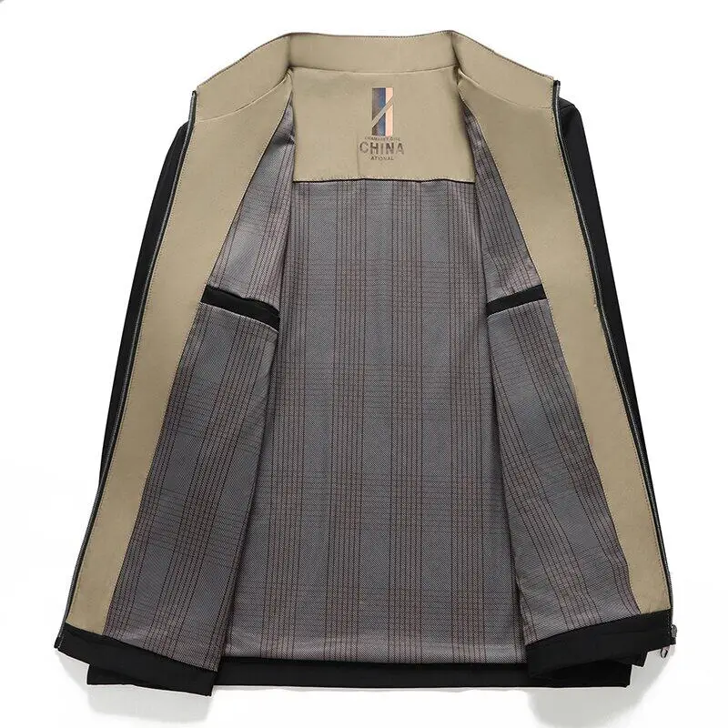 ARC Мужская спортивная однотонная куртка для отдыха среднего и пожилого возраста, высококачественная двусторонняя бейсбольная куртка для руководителей
ARC Мужская спортивная однотонная куртка для отдыха среднего и пожилого возраста, высококачественная двусторонняя бейсбольная куртка для руководителей