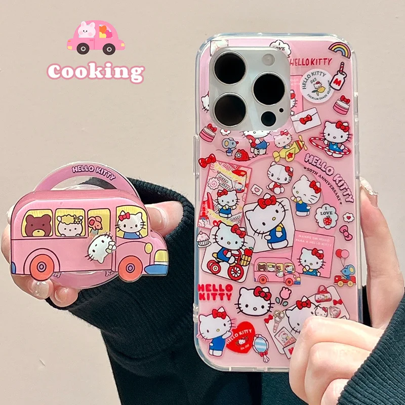 Cute Hello Kitty Travel daily life KT cartoon Magsafe Wireless Charge Case For iPhone 13 14 15 16 Pro Max bus KT Magnetic Stand
Cute Hello Kitty Travel daily life KT cartoon Magsafe Wireless Charge Case For iPhone 13 14 15 16 Pro Max bus KT Magnetic Stand