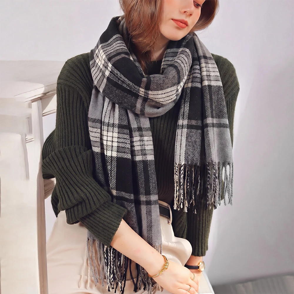 2026 Luxury Pashmina Cashmere Scarf Female Plaid Thick Warm Comfortable Long Tassel Large Blanket Shawl Foulard Bufanda
2026 Luxury Pashmina Cashmere Scarf Female Plaid Thick Warm Comfortable Long Tassel Large Blanket Shawl Foulard Bufanda
