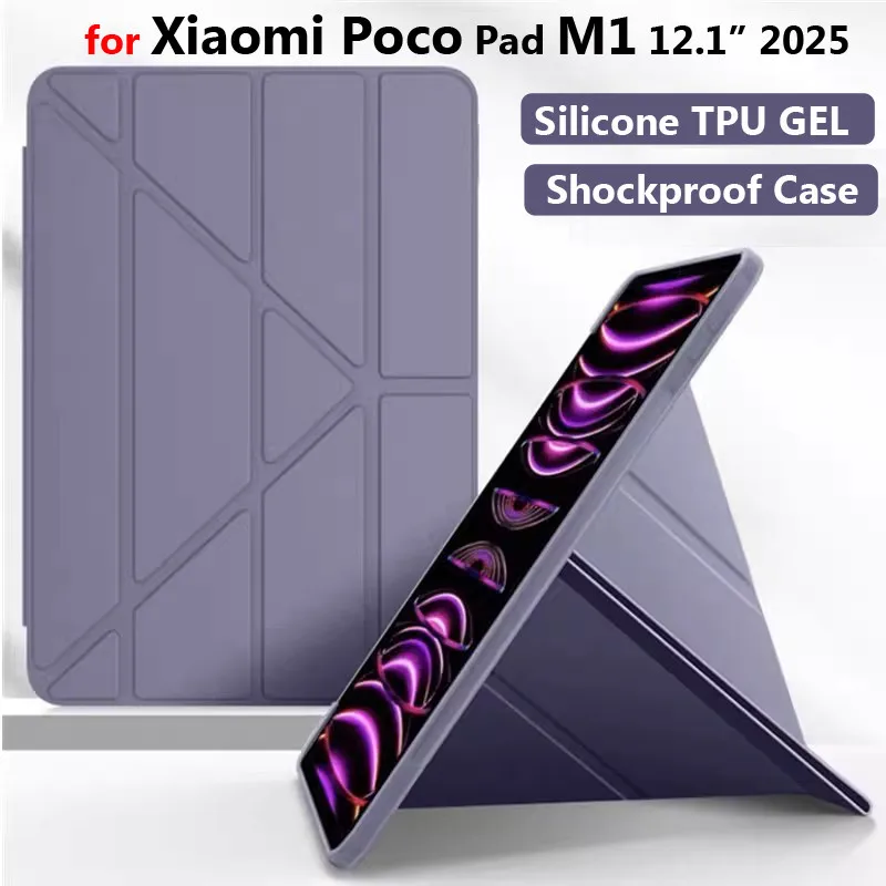 Чехол для Xiaomi Poco Pad M1 2025 12,1 дюйма для Redmi Pad 2 Pro 5G 12,1 дюйма, силиконовый гелевый Y-образный складной чехол-подставка, умный защитный чехол
Чехол для Xiaomi Poco Pad M1 2025 12,1 дюйма для Redmi Pad 2 Pro 5G 12,1 дюйма, силиконовый гелевый Y-образный складной чехол-подставка, умный защитный чехол