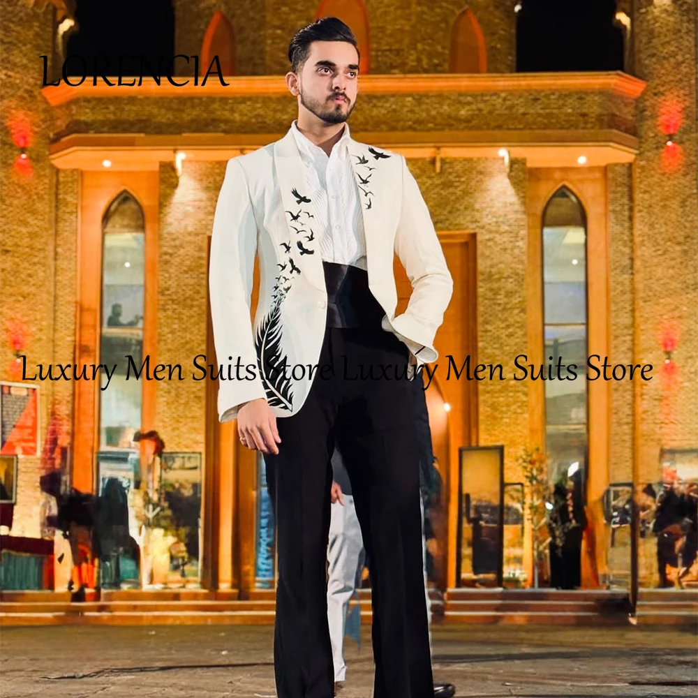 Vintage Printing 2 Pieces Men Suits Shawl Collar Wedding Party Outfit Customized Blazer Pants Single Breasted brunello cucinelli
Vintage Printing 2 Pieces Men Suits Shawl Collar Wedding Party Outfit Customized Blazer Pants Single Breasted brunello cucinelli