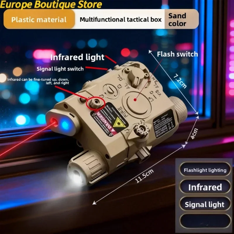 НОВЫЙ лазерный фонарь PEQ15: многофункциональный, совместим с 20-мм планкой, для игрушечных страйкбольных пистолетов, охоты, игр в CS
НОВЫЙ лазерный фонарь PEQ15: многофункциональный, совместим с 20-мм планкой, для игрушечных страйкбольных пистолетов, охоты, игр в CS