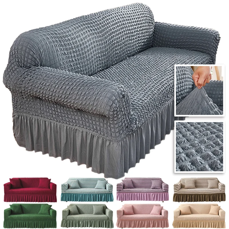 1/2/3/4Seat Elastic Bubble Grid Sofa Cover with Skirt All Season Universal Living Room Spandex Sofa Slipcovers Couch Chair Cover
1/2/3/4Seat Elastic Bubble Grid Sofa Cover with Skirt All Season Universal Living Room Spandex Sofa Slipcovers Couch Chair Cover