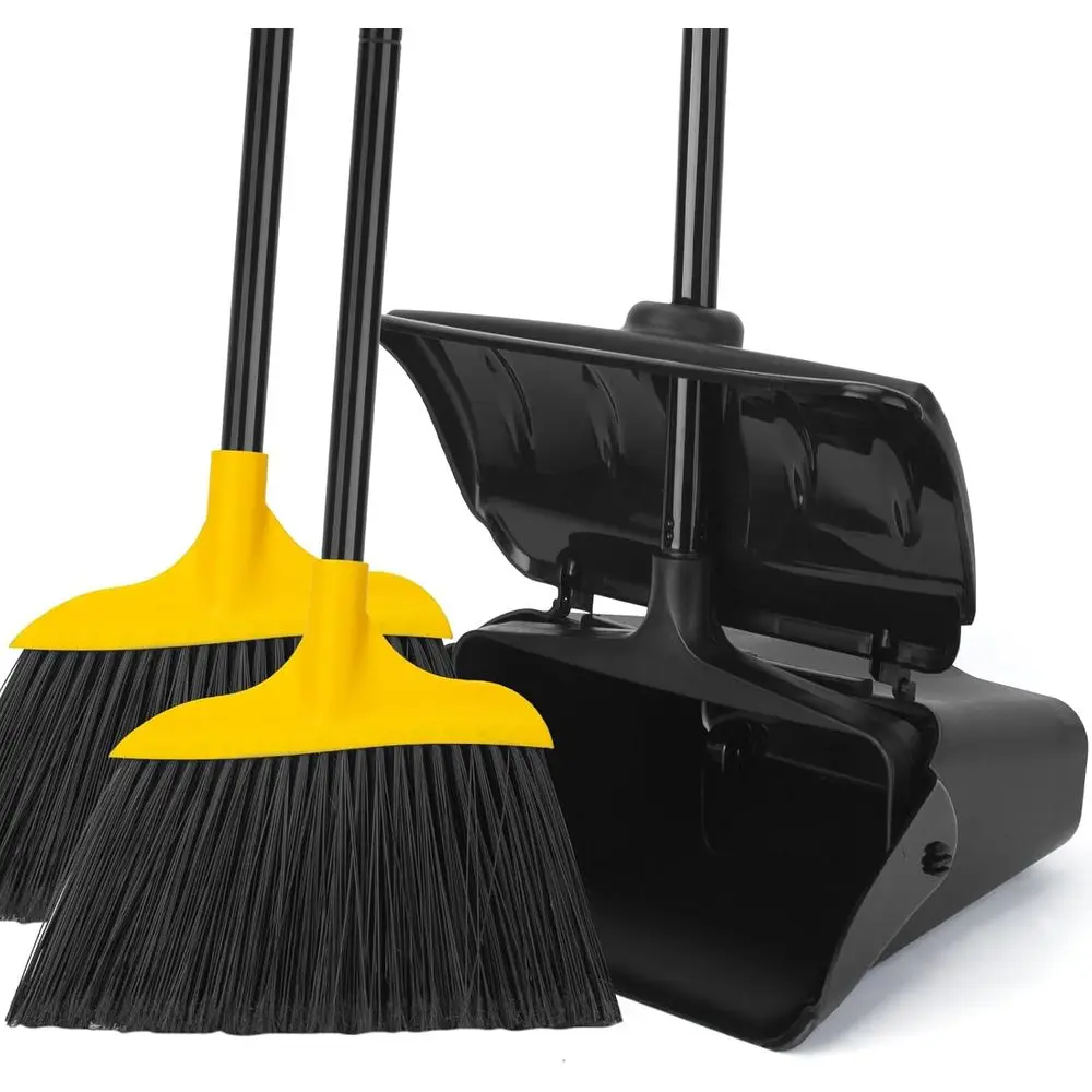 Indoor/Outdoor Heavy Duty Broom and Dustpan Set,Upright Plastic Commercial Dust Pan with 2 Brooms Perect or Sweng Courtyard Gara
Indoor/Outdoor Heavy Duty Broom and Dustpan Set,Upright Plastic Commercial Dust Pan with 2 Brooms Perect or Sweng Courtyard Gara