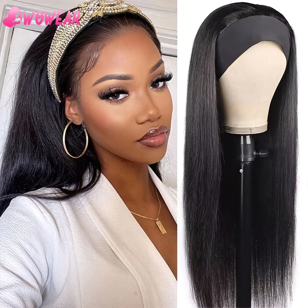 220% Density Headband Wigs Human Hair Bone Straight Human Hair Wigs Full Machine Made Brazilian Hair Wear and Go Glueless Wi
220% Density Headband Wigs Human Hair Bone Straight Human Hair Wigs Full Machine Made Brazilian Hair Wear and Go Glueless Wi