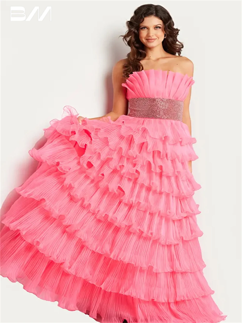 Elegant Sequins Floor-length Cocktail Party Gown Beach Strapless Sleeveless Evening Dress Modern Vestidos De Novia
Elegant Sequins Floor-length Cocktail Party Gown Beach Strapless Sleeveless Evening Dress Modern Vestidos De Novia