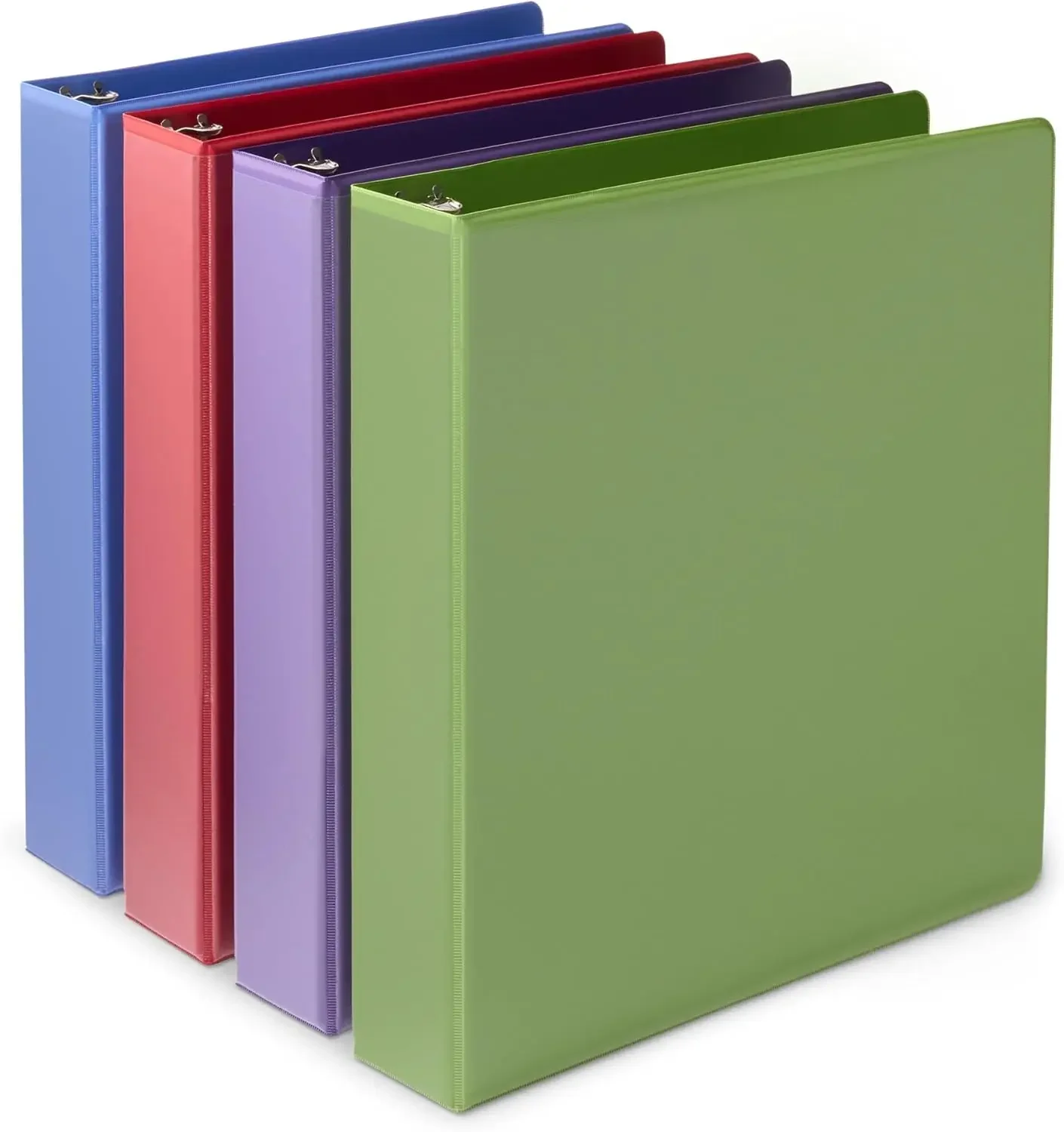 3 Ring 1.5 Inch Binders with Round Metal Rings Holds 275 Sheets Assorted Colors 4-Pack
3 Ring 1.5 Inch Binders with Round Metal Rings Holds 275 Sheets Assorted Colors 4-Pack