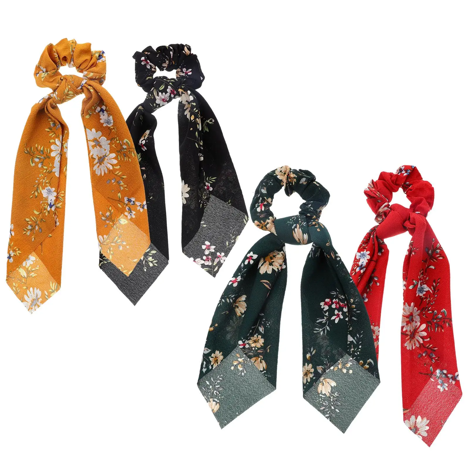 4Pcs Floral Ties Chiffon Fabric Printing Headdress Long Hair Accessories Fashionable Hair Rings Decorative Headwear
4Pcs Floral Ties Chiffon Fabric Printing Headdress Long Hair Accessories Fashionable Hair Rings Decorative Headwear