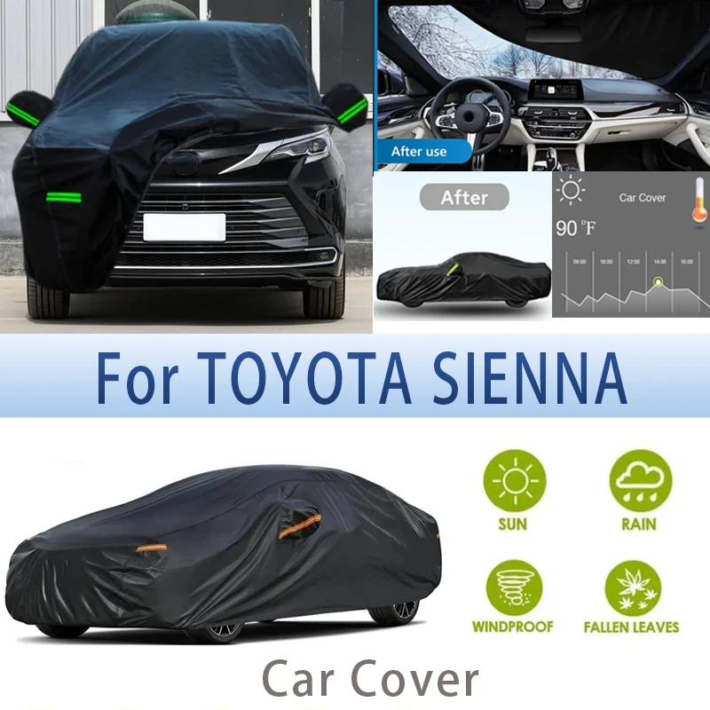 For TOYOTA SIENNA Outdoor Protection Full Car Covers Snow Cover Sunshade Waterproof Dustproof Exterior Car accessories
For TOYOTA SIENNA Outdoor Protection Full Car Covers Snow Cover Sunshade Waterproof Dustproof Exterior Car accessories