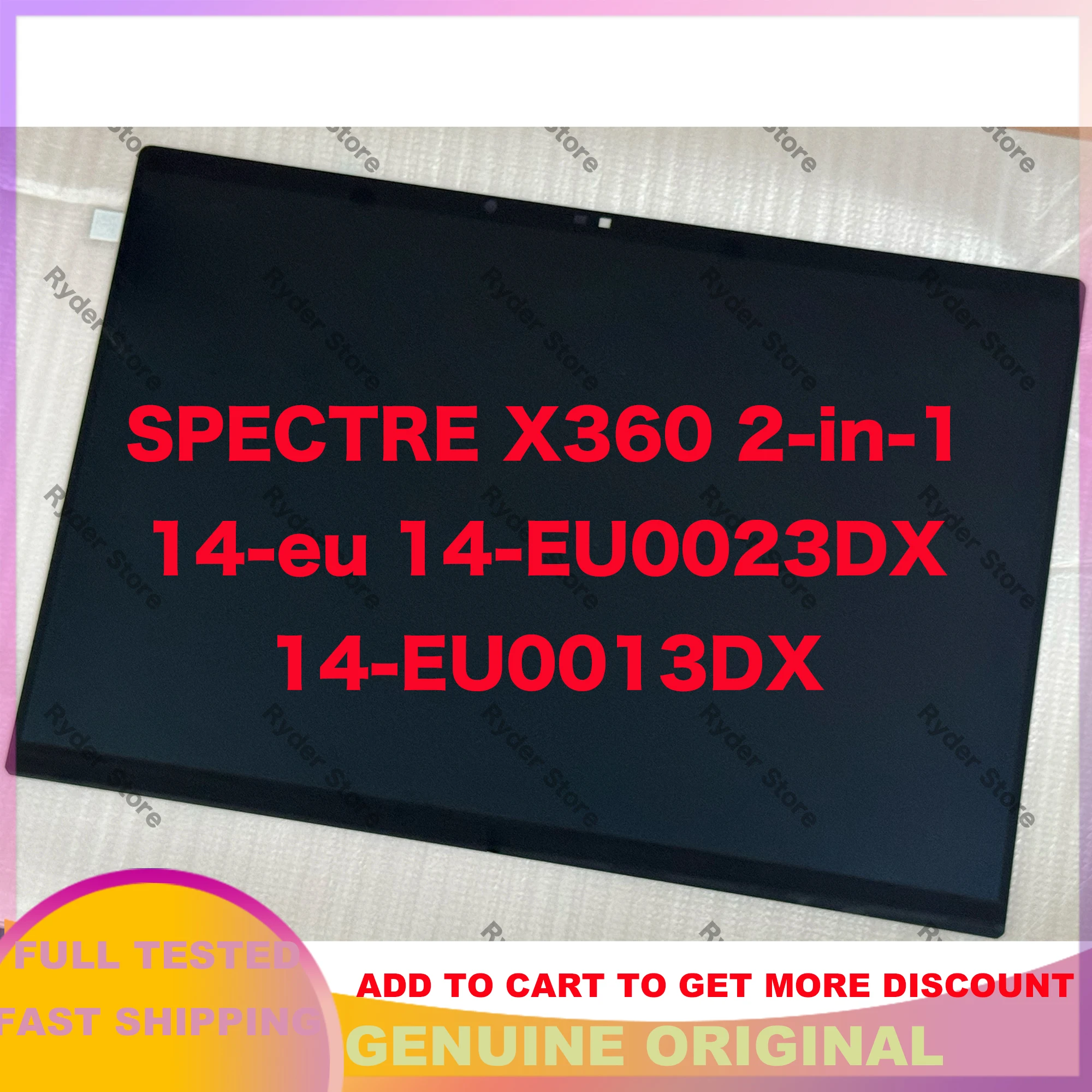 14-дюймовый сенсорный ЖК-экран в сборе для HP SPECTRE X360 2-in-1 14-eu 14-EU0023DX 14-EU0013DX, OLED-дигитайзер ATNA40CU03, запчасть для замены
14-дюймовый сенсорный ЖК-экран в сборе для HP SPECTRE X360 2-in-1 14-eu 14-EU0023DX 14-EU0013DX, OLED-дигитайзер ATNA40CU03, запчасть для замены