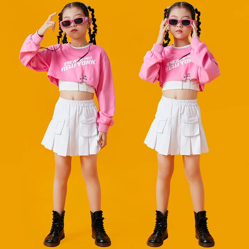 Hip Hop Dance Clothe For Girls Jazz Dance Wear Cheerleading Performance Stage Costume Children Rave Festival Clothing DL9894
Hip Hop Dance Clothe For Girls Jazz Dance Wear Cheerleading Performance Stage Costume Children Rave Festival Clothing DL9894