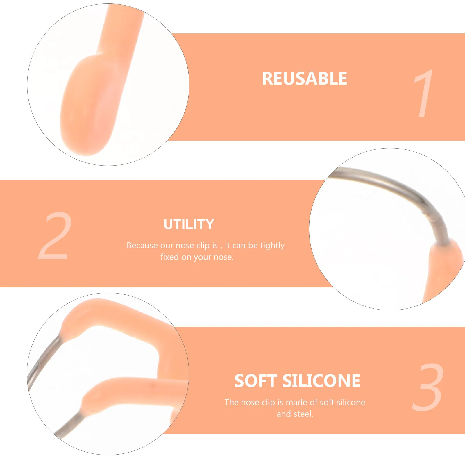 8 шт. водонепроницаемых клипс для защиты носа при плавании, многоразовые зажимы для начинающих, аксессуары для бассейна
8 шт. водонепроницаемых клипс для защиты носа при плавании, многоразовые зажимы для начинающих, аксессуары для бассейна