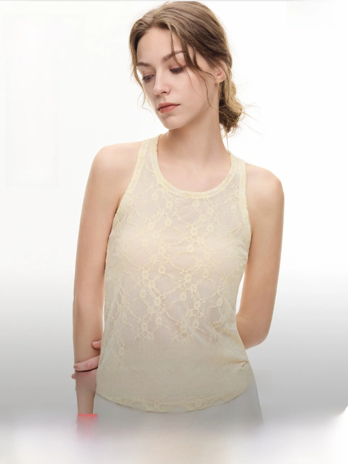 Elle Lace Strap Vest Women's Slimming Summer New Style 26 Inner Wear Design Sensation Outer Wear Top Casual Pure Color
Elle Lace Strap Vest Women's Slimming Summer New Style 26 Inner Wear Design Sensation Outer Wear Top Casual Pure Color