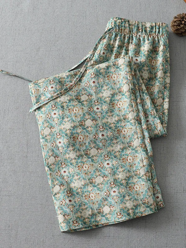 High-End New Chinese Style Wide Leg Pants Women's plus Size Design Sensation Print Slimming Versatile Casual High Waist Floral
High-End New Chinese Style Wide Leg Pants Women's plus Size Design Sensation Print Slimming Versatile Casual High Waist Floral