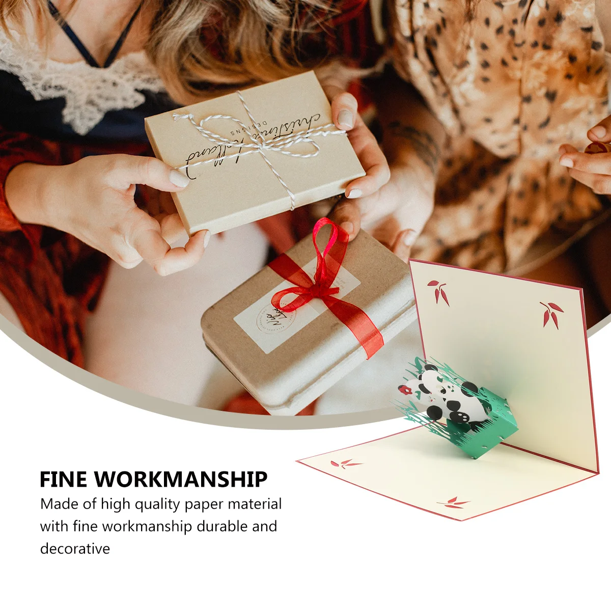 3D Greeting Card Paper Panda Sculpture Pop-Up Birthday Graduation Festival Souvenir Handcraft Decorative Travel Wish Expressing
3D Greeting Card Paper Panda Sculpture Pop-Up Birthday Graduation Festival Souvenir Handcraft Decorative Travel Wish Expressing