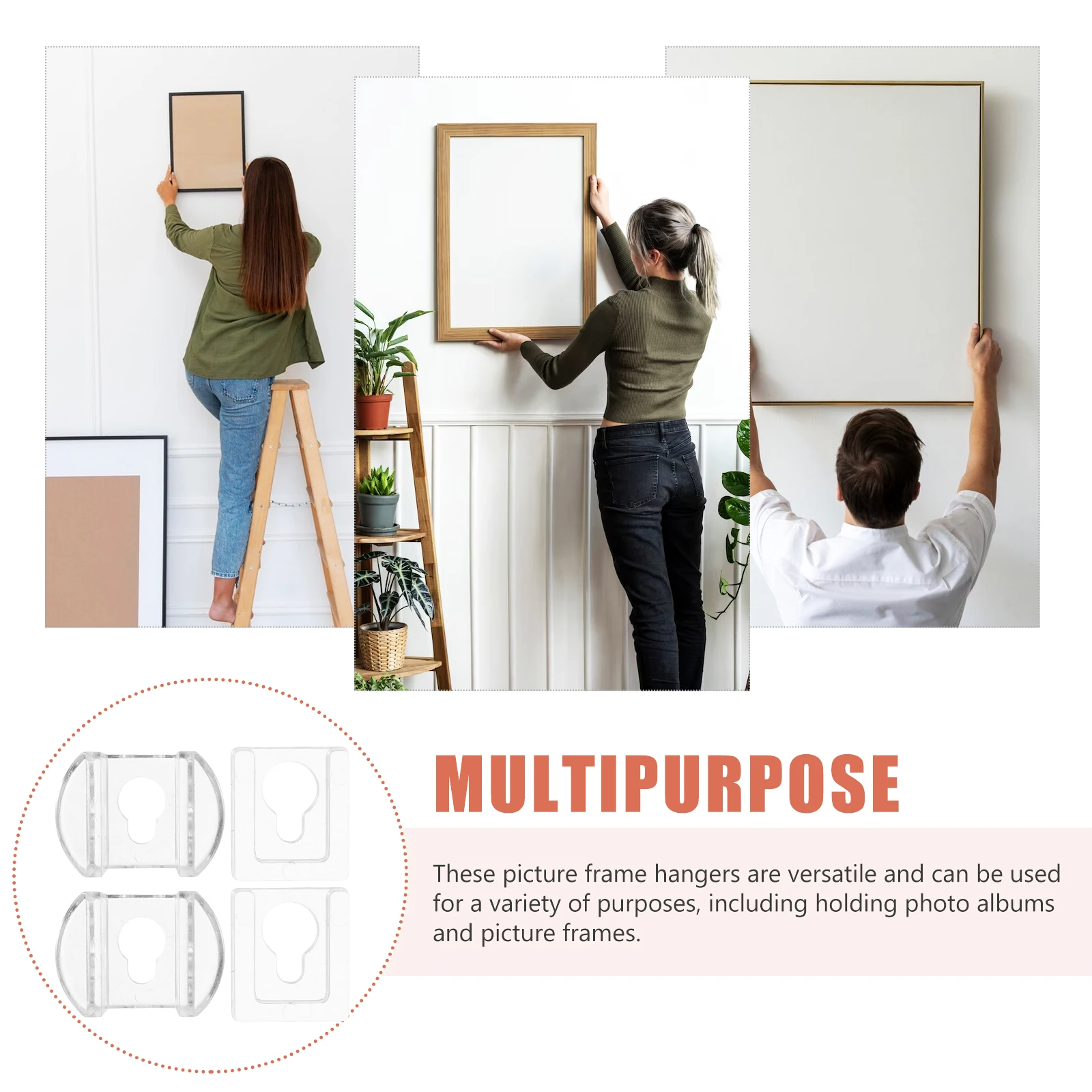 8pcs Acrylic Picture Hangers Keyhole Brackets Mirror Mounting Clips Wall Decor Shelf Hanger Interlocking Hooks Heavy Duty Mirror
8pcs Acrylic Picture Hangers Keyhole Brackets Mirror Mounting Clips Wall Decor Shelf Hanger Interlocking Hooks Heavy Duty Mirror