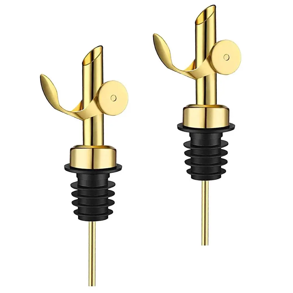 2pcs Stainless Pourer Spout Bottle Spouts for Bottle Pourers For Olive Oil Spirits Olive Oil Golden Non Drip
2pcs Stainless Pourer Spout Bottle Spouts for Bottle Pourers For Olive Oil Spirits Olive Oil Golden Non Drip