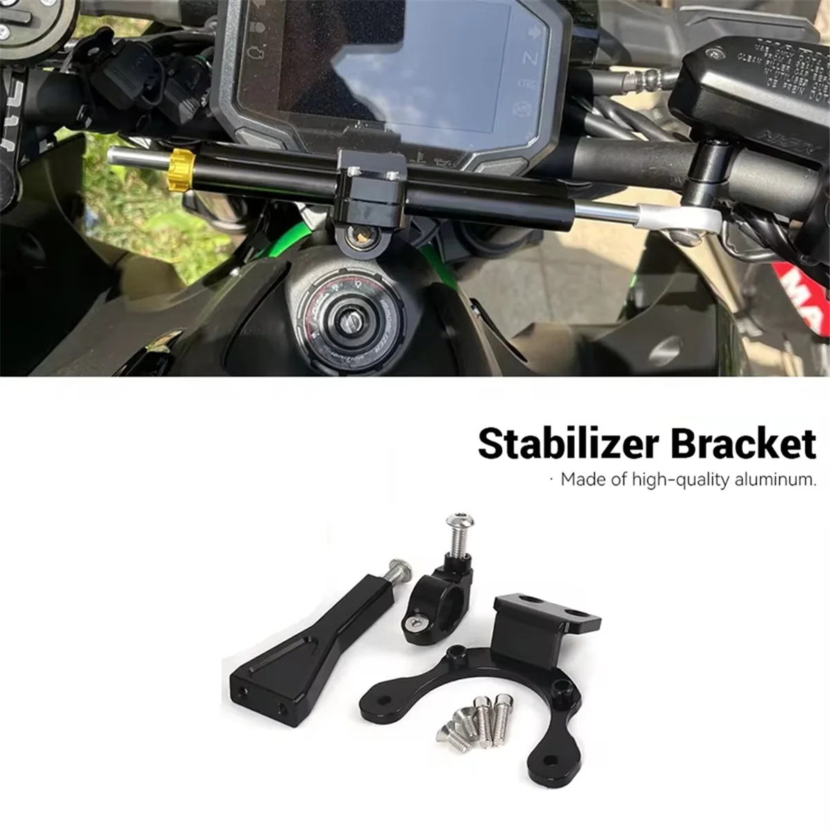 T48C_Motorcycle Accessories Adjustable Steering Damper Bracket Mounting Kit for Kawasaki Z900 Z 900 Z900 2020-2024
T48C_Motorcycle Accessories Adjustable Steering Damper Bracket Mounting Kit for Kawasaki Z900 Z 900 Z900 2020-2024