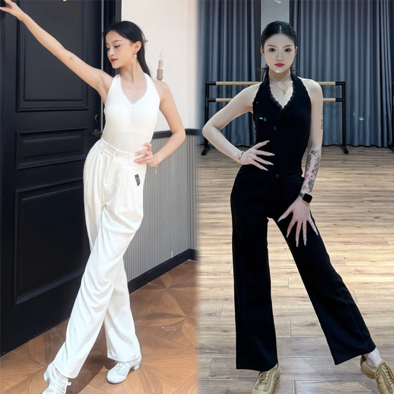 Female Ballroom Dance Suits Women'S Latin Dance Competition Costumes Adults Halter Latin Top Modern Dancing Pants SL15590
Female Ballroom Dance Suits Women'S Latin Dance Competition Costumes Adults Halter Latin Top Modern Dancing Pants SL15590