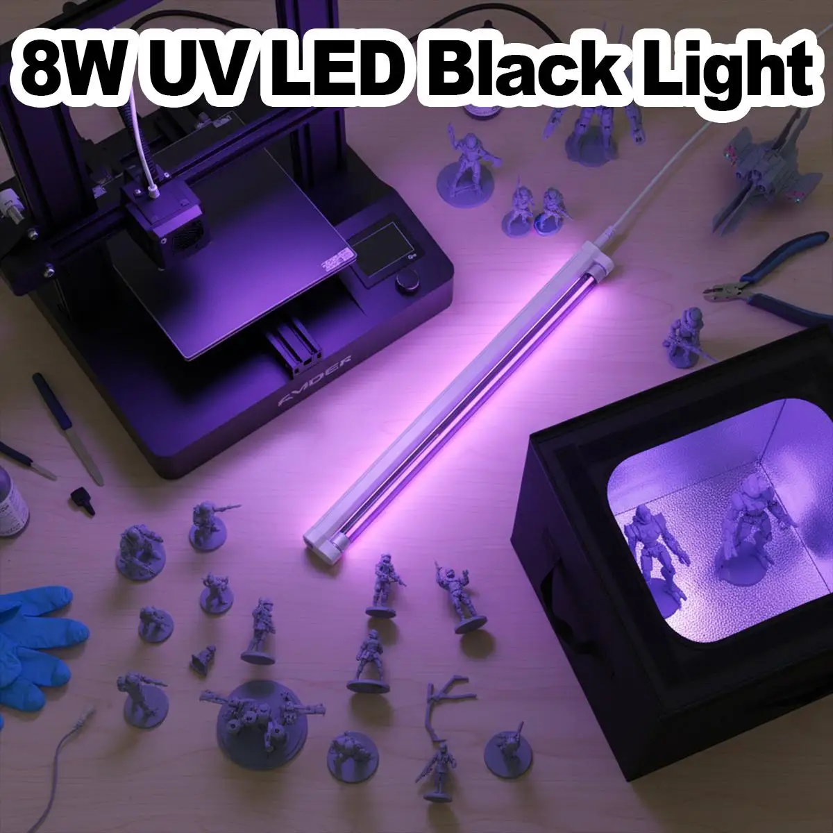 UV 365nm Black Light T5 EU-Plug Led Ultraviolet Fluorescent Strip Purple Stage Party Atmosphere Home Ambient Decor Resin Curing
UV 365nm Black Light T5 EU-Plug Led Ultraviolet Fluorescent Strip Purple Stage Party Atmosphere Home Ambient Decor Resin Curing