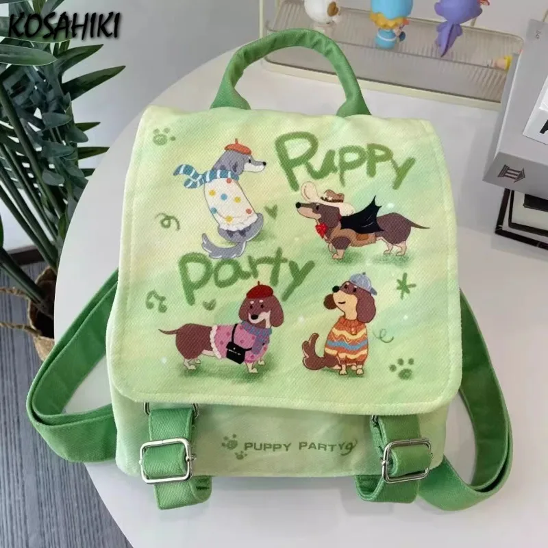 Japanese Fashion Kawaii Sweet Backpack Cartoon Cute Dog Letter Print Schoolbags Y2k Aesthetic Casual Women Backpacks Streetwear
Japanese Fashion Kawaii Sweet Backpack Cartoon Cute Dog Letter Print Schoolbags Y2k Aesthetic Casual Women Backpacks Streetwear